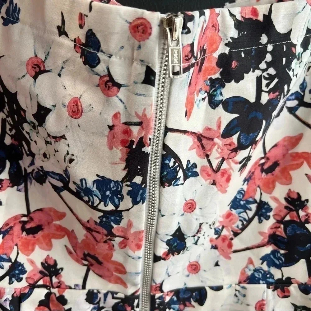 NWT Parker Savina Dress Off the shoulder Floral Mini Sz Large - Picture 9 of 12